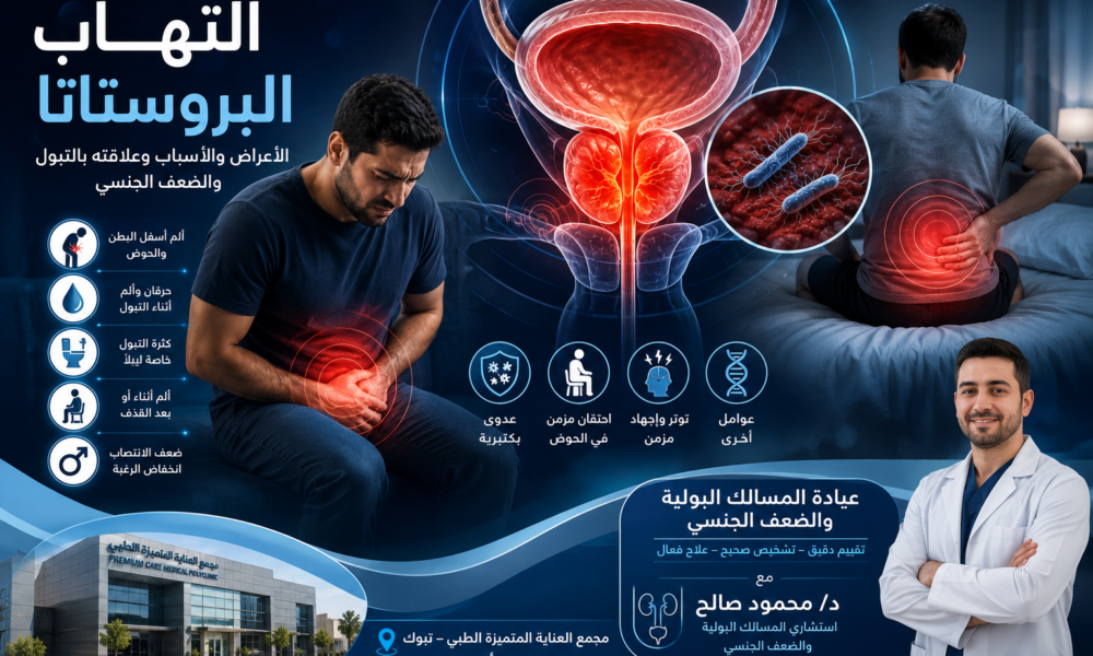 التهاب البروستاتا عند الرجال الأعراض والأسباب وعلاقته بالتبول والضعف الجنسي