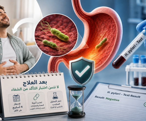 تحليل جرثومة المعدة بعد العلاج للتأكد من القضاء على H pylori