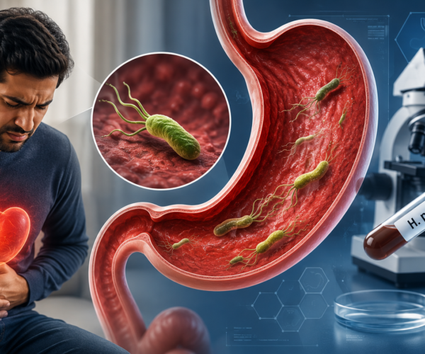 جرثومة المعدة وطرق تشخيصها وتحليل H pylori في المختبر