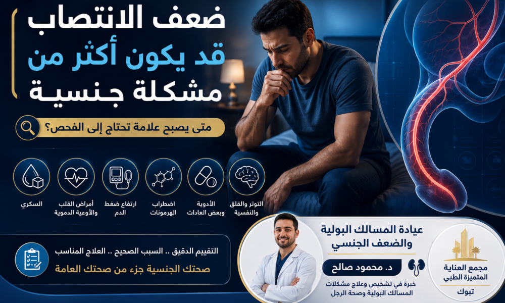 ضعف الانتصاب قد يكون أكثر من مشكلة جنسية متى يصبح علامة تحتاج إلى الفحص؟