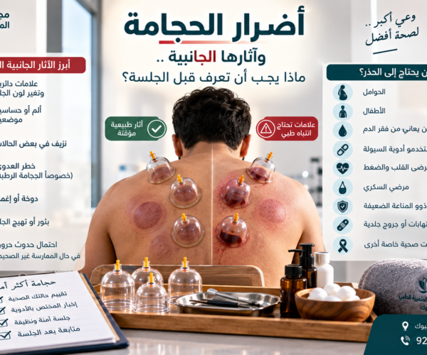 أضرار الحجامة والآثار الجانبية وموانع إجراء الحجامة