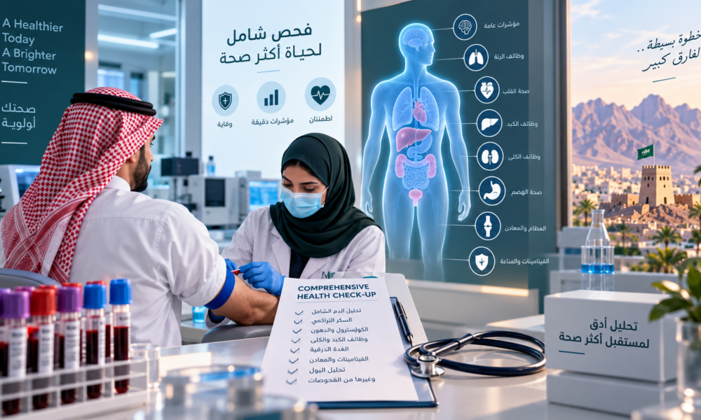 الفحص الشامل في تبوك وتحاليل الدم والسكر والكبد والكلى