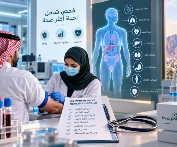الفحص الشامل في تبوك وتحاليل الدم والسكر والكبد والكلى