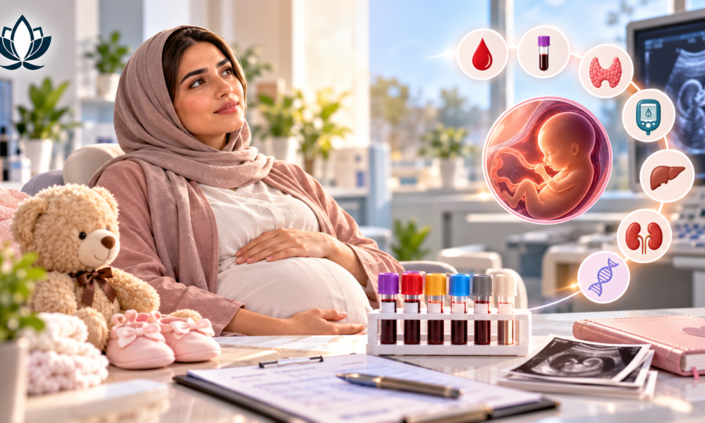 تحاليل الحمل في تبوك والفحوص المطلوبة خلال مراحل الحمل