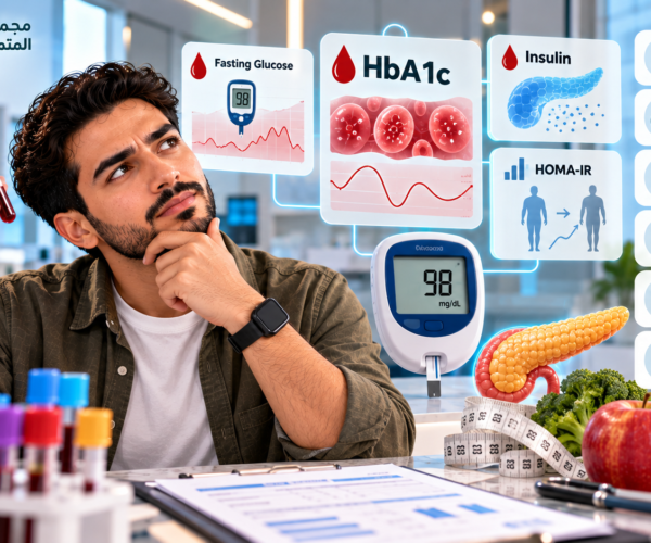 تحاليل السكر الصائم والتراكمي HbA1c ومقاومة الإنسولين في تبوك