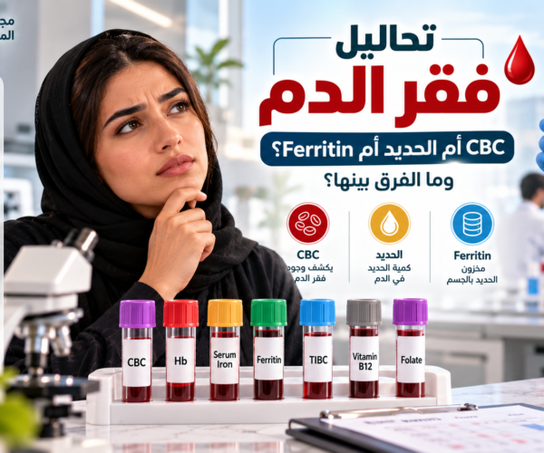 تحاليل فقر الدم CBC والحديد ومخزون الحديد Ferritin في تبوك