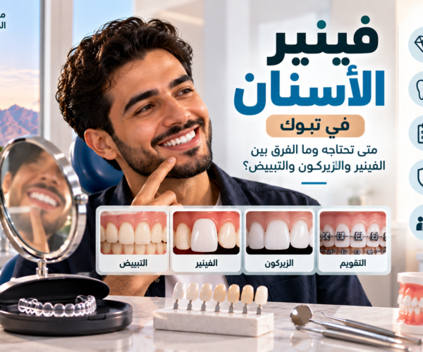 فينير الأسنان في تبوك وعدسات الأسنان وتجميل الابتسامة