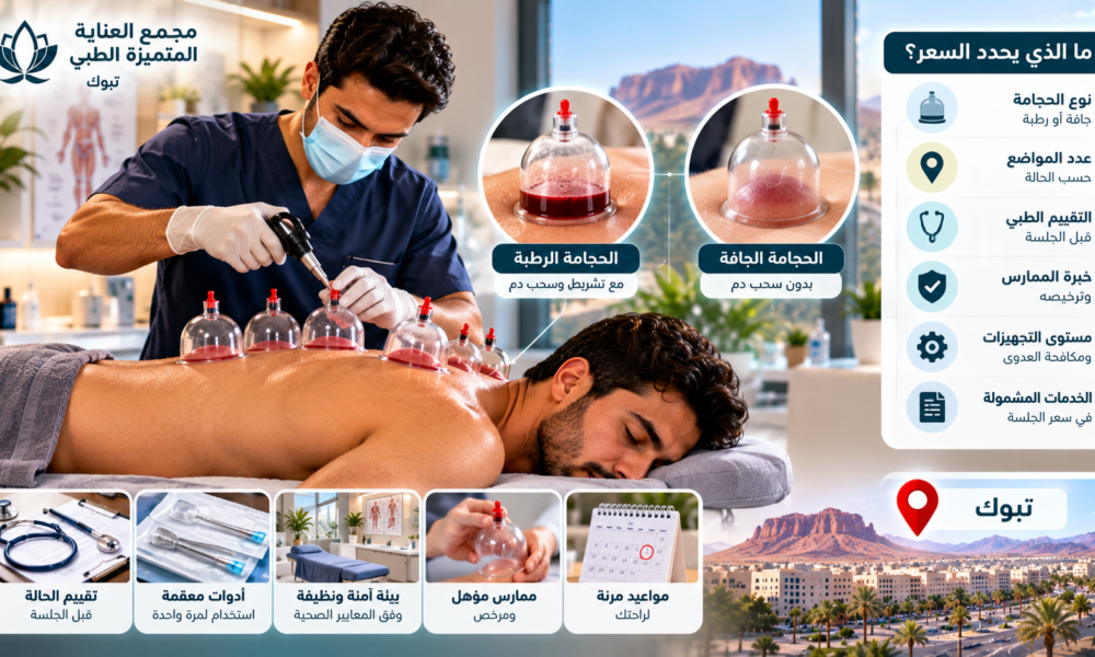 أسعار الحجامة في تبوك وتكلفة الجلسات الجافة والرطبة