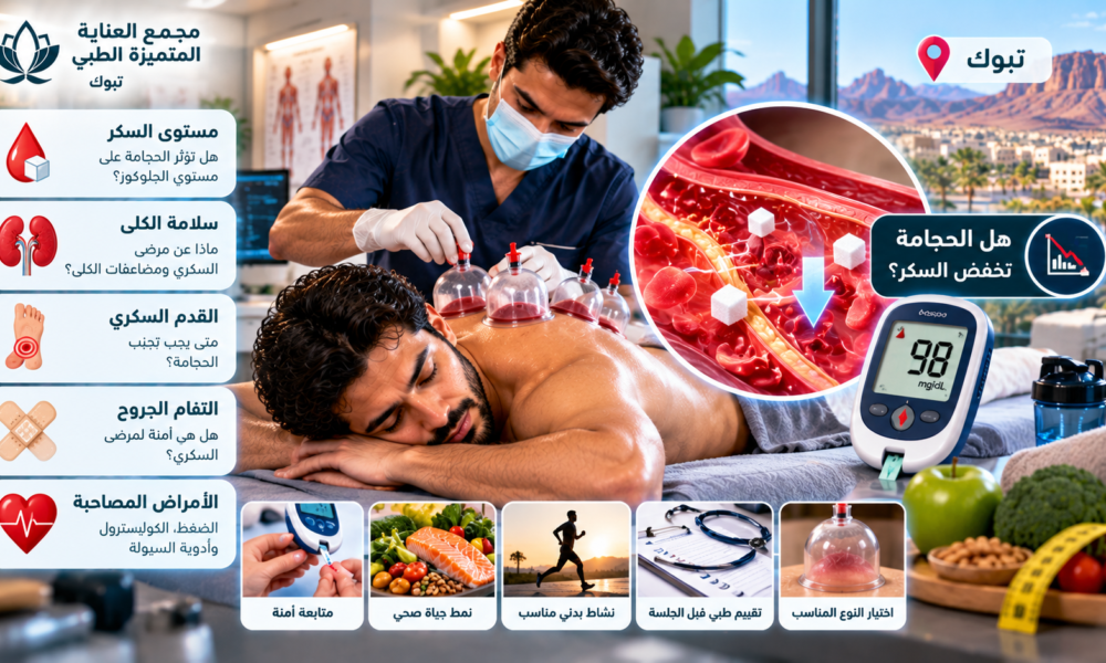 الحجامة لمرضى السكري في تبوك وتقييم سلامة الحجامة الرطبة والجافة