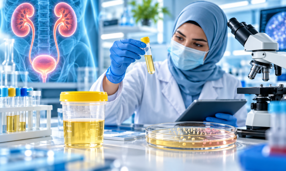 تحليل البول ومزرعة البول في تبوك مع اختبار حساسية المضادات الحيوية